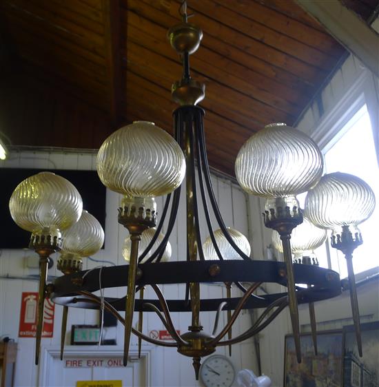 8 light branch chandelier
